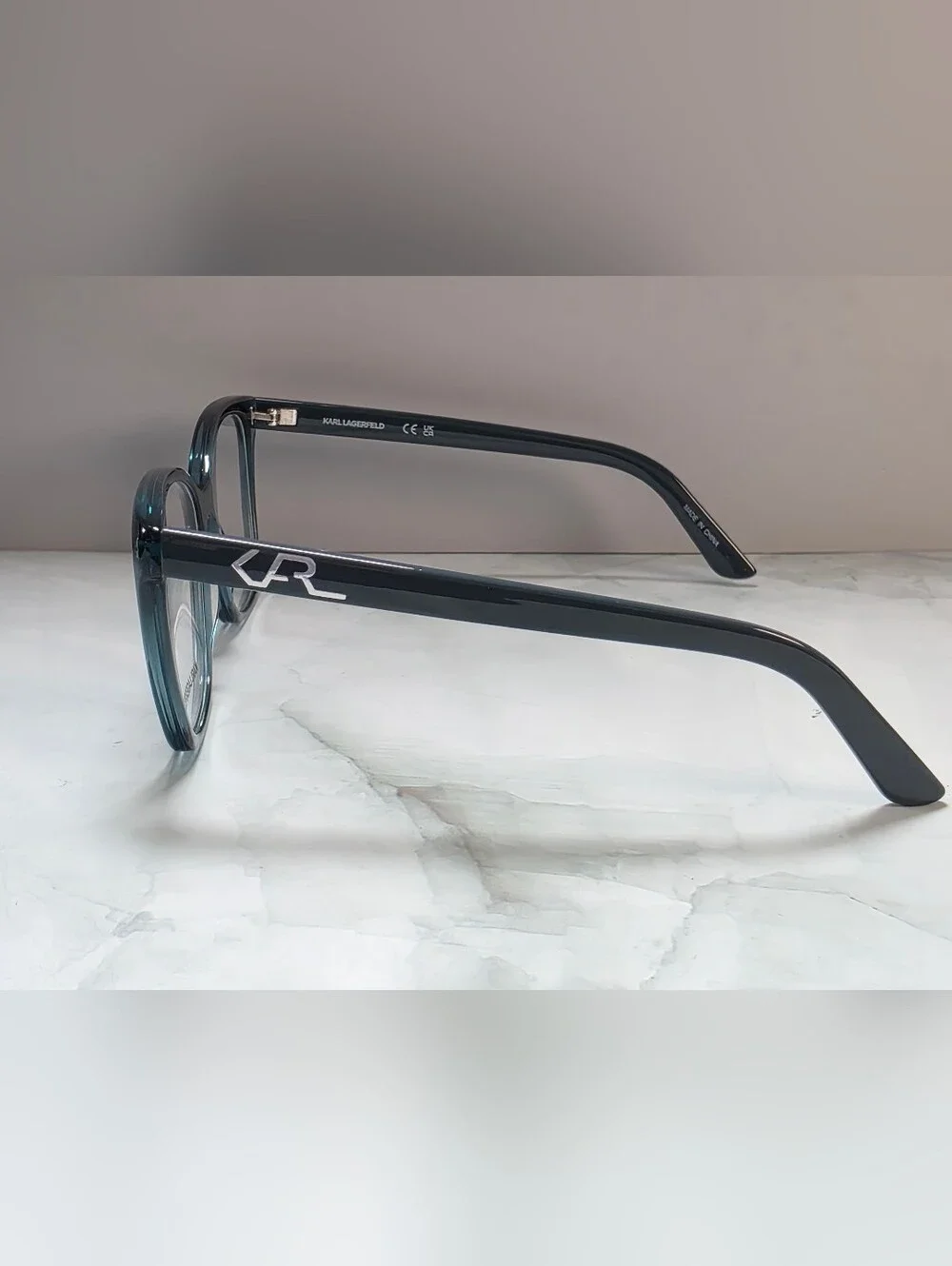 Karl Lagerfeld KL6050 425 Blue Transparent Cat Eye Eyeglasses